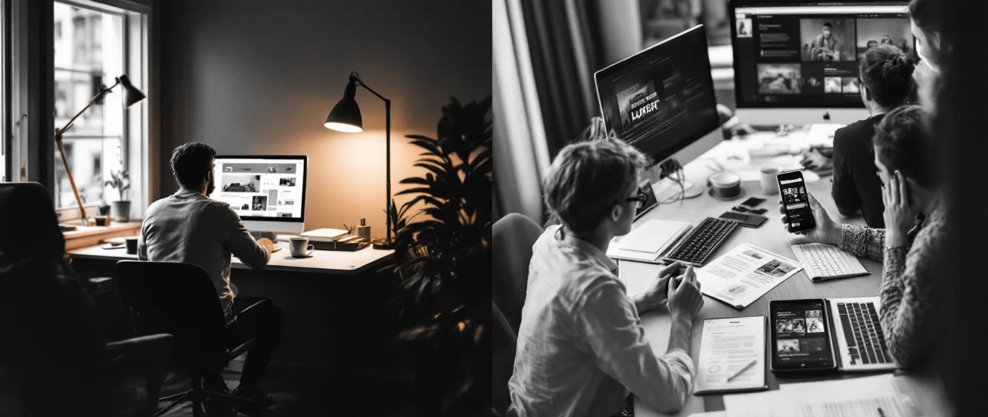 Freelancer mı ajans mı: hangi işte hangisi doğru — blog yazısı kapak görseli