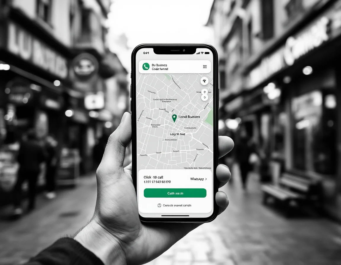 Harita, tıklanabilir telefon ve WhatsApp butonu dönüşümü doğrudan etkiliyor